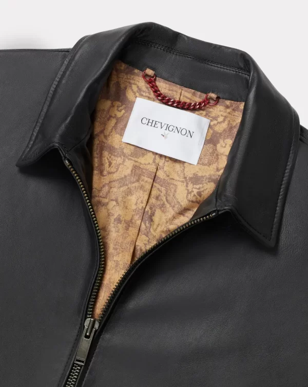 Cheap Chevignon BLOUSON CUIR TROOPER Noir