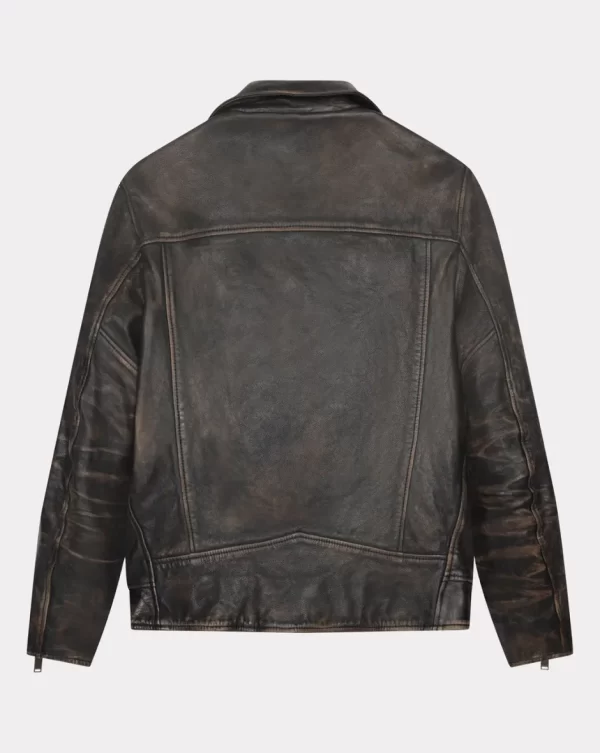 Best Chevignon BLOUSON EN CUIR BIKER Gris