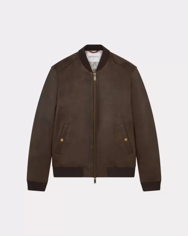 Shop Chevignon BLOUSON TEDDY BRUSH Marron