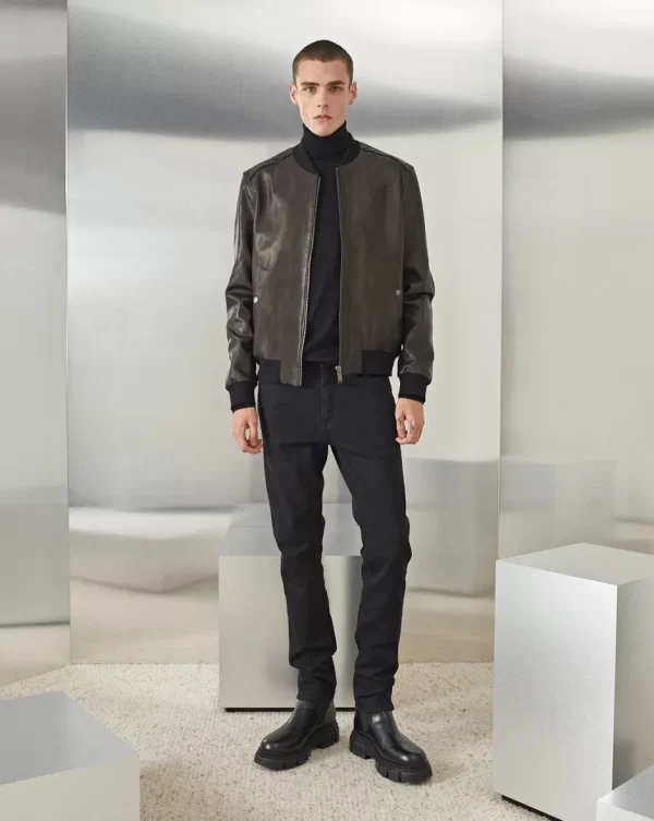 Online Chevignon BLOUSON TEDDY EN CUIR Noir