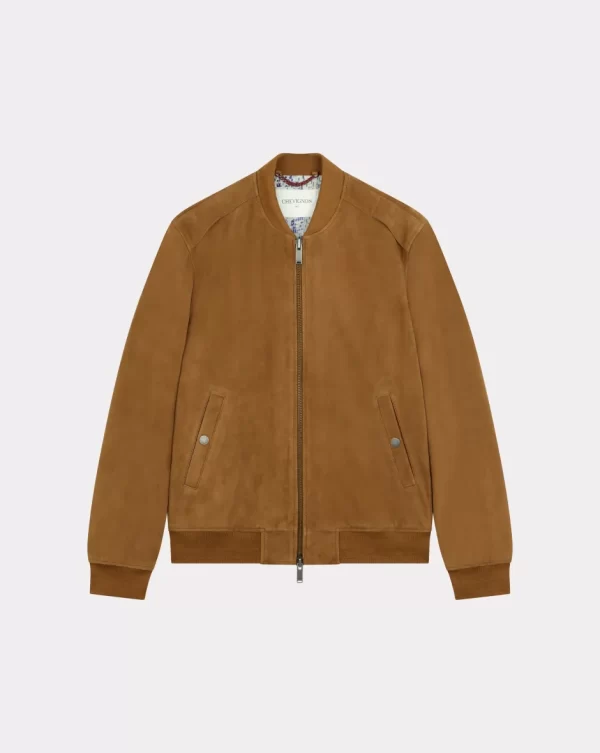 Store Chevignon BLOUSON TEDDY SUEDE Marron