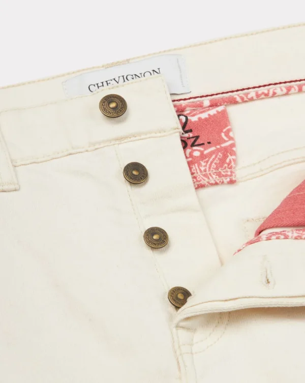 Best Chevignon PANTALON DENIM ÉCRU Ecru