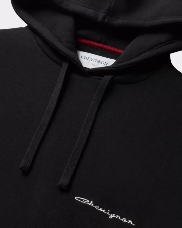 Store Chevignon SWEATSHIRT CITY HOOD OVERSIZE Noir