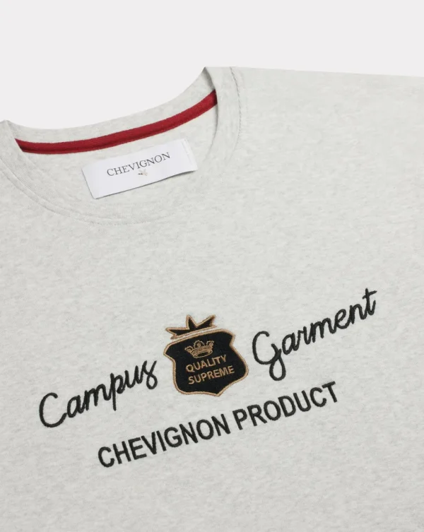 Hot Chevignon T-SHIRT CAMPUS TEE GRIS GRIS